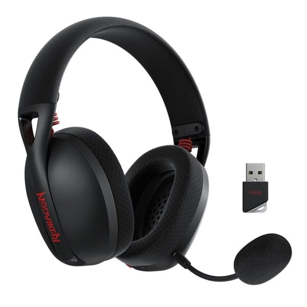 Геймърски слушалки Redragon IRE Pro H848 кабелни и безжични - черни - Image 1