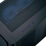 AeroCool кутия Case ATX - P500C-G-BK-v1 - 4 x 120 mm Infinity Mirror A-RGB - Image 4