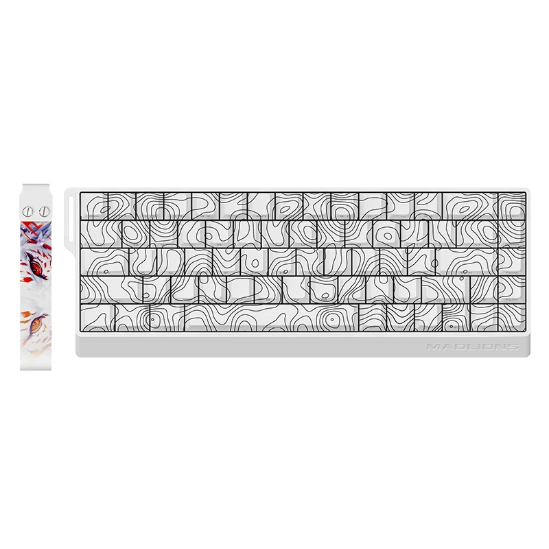 fgg_madlions_fire68_ultra_white_contour_01_asrd7w Madlions професионална геймърска механична клавиатура Professional Gaming Mechanical Keyboard FIRE 68 ULTRA - 8K, Gateron Magnetic Jade Switches - White Counto - Image 1