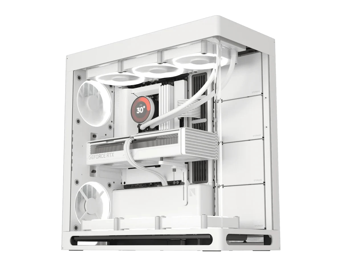 havn_hs420_base_edition_wh_01_celnn5 HAVN кутия Case E-ATX - HS 420 Base Edition White - Image 1