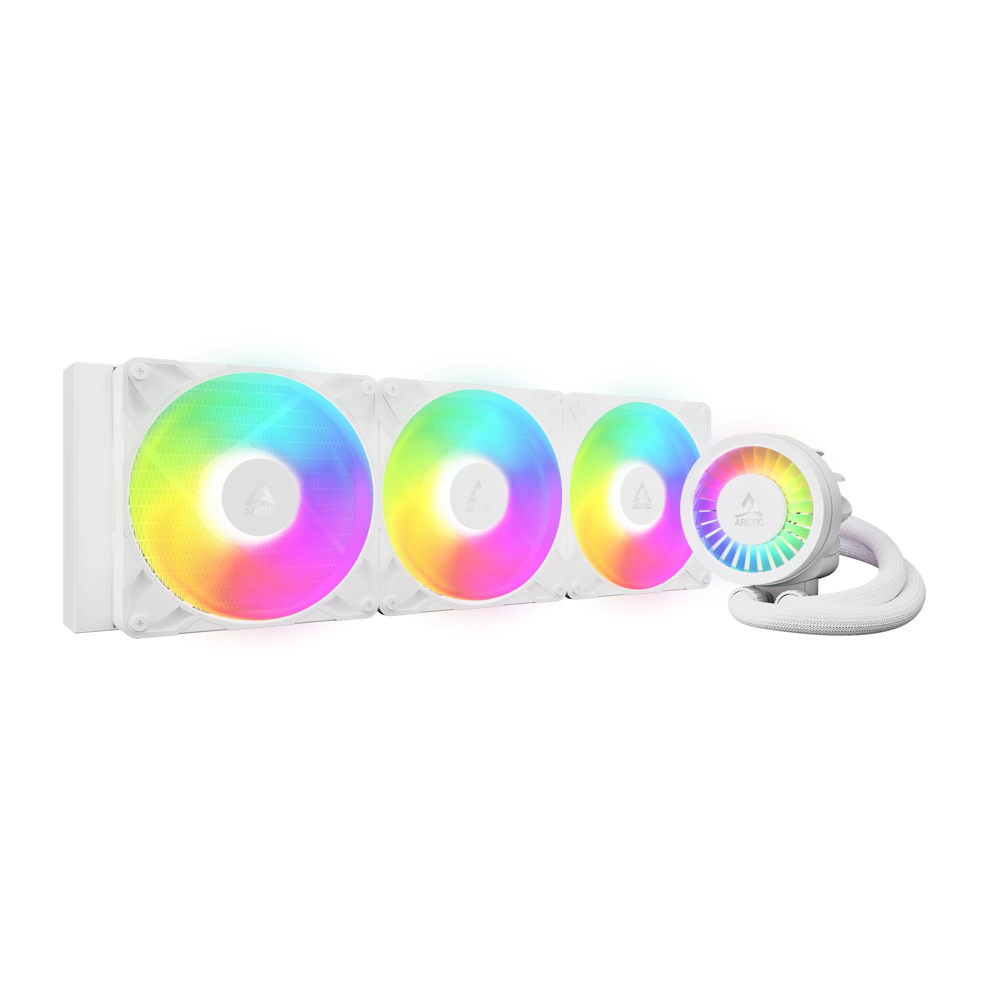 liquid_freezer_iii_pro_420_white_argb_rainbow_g00_7sswhi Arctic водно охлаждане Liquid Freezer III Pro 420 A-RGB White - Image 1