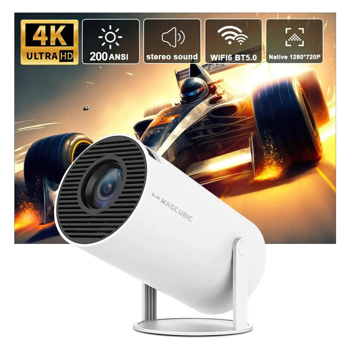 magcubic_hy300_pro_02_jqufrx MagCubic преносим мултимедиен проектор Portable Multimedia Projector HY300 Pro - 4K, Android 11, Wi-Fi, Bluetooth 5.0 - Image 2