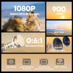 MagCubic преносим мултимедиен проектор Portable Multimedia Projector HY450C - 8K, Android 11, Wi-Fi 6, Bluetooth 5.4 - Image 4