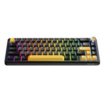 Marvo безжична механична геймърска клавиатура Wireless Gaming Mechanical keyboard Titan 65 - KG984W Black - Banana Crystal [Linear] - Image 2
