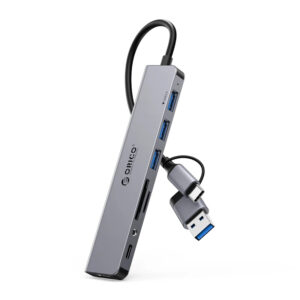 Orico хъб HUB USB3.0/2.0 HUB 8 port USB-C/A - YSA8-U3-GY-BP