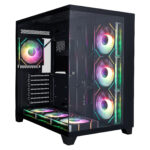 1stPlayer кутия Case ATX - MEGAVIEW MV8 Black - 7 x 120 mm A-RGB fans included