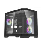 Aigo кутия Case mATX - FT418 Black - 6 x 120 mm A-RGB fans included