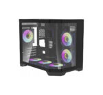 Aigo кутия Case mATX - FT418 Black - 6 x 120 mm A-RGB fans included - Image 2