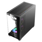 Darkflash кутия Case mATX - DS900M Black - 6 x 120 mm Infinity Mirror A-RGB - Image 6