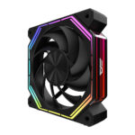 Darkflash Комплект вентилатори Fan Pack 3-in-1 3x120mm - INF34 Black, Daisy-Chain, Addressable RGB - Image 4