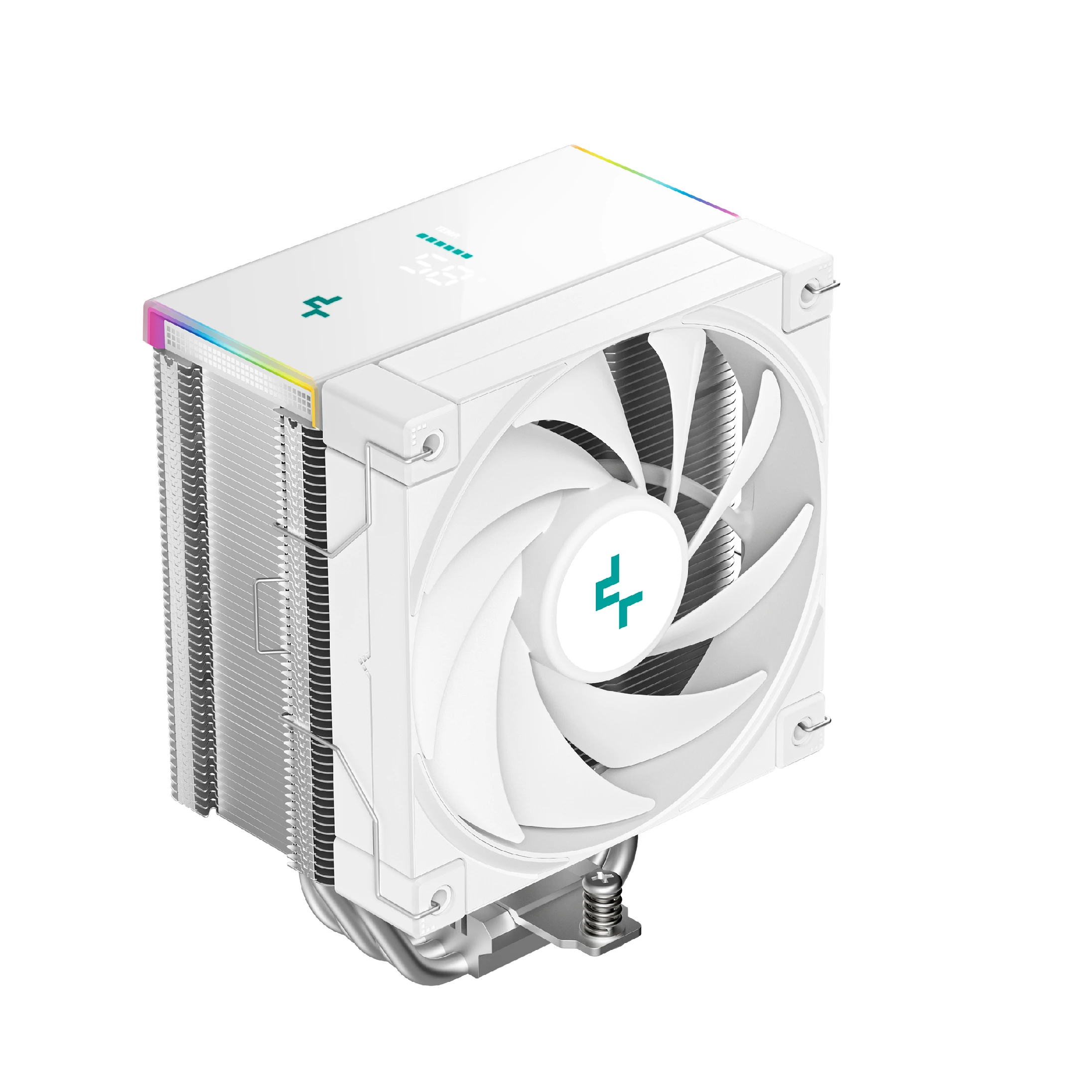 deepcool_ak500s_digital_se_wh_01_udohma DeepCool охладител за процесор CPU Cooler - AK500S DIGITAL SE WH - Image 1