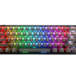 Ducky професионална геймърска механична клавиатура Professional Gaming Mechanical Keyboard One 3 Mini Aura Black - Cherry MX RGB Brown [Tactile]