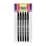 Химикалка Ballpoint, 0.7 мм, ЧЕРНА, 5 бр.в опаковка