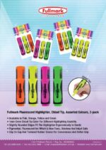 Текст маркер, скосен писец, 5 мм, ОРАНЖЕВ, 3 бр.в опаковка - Image 2