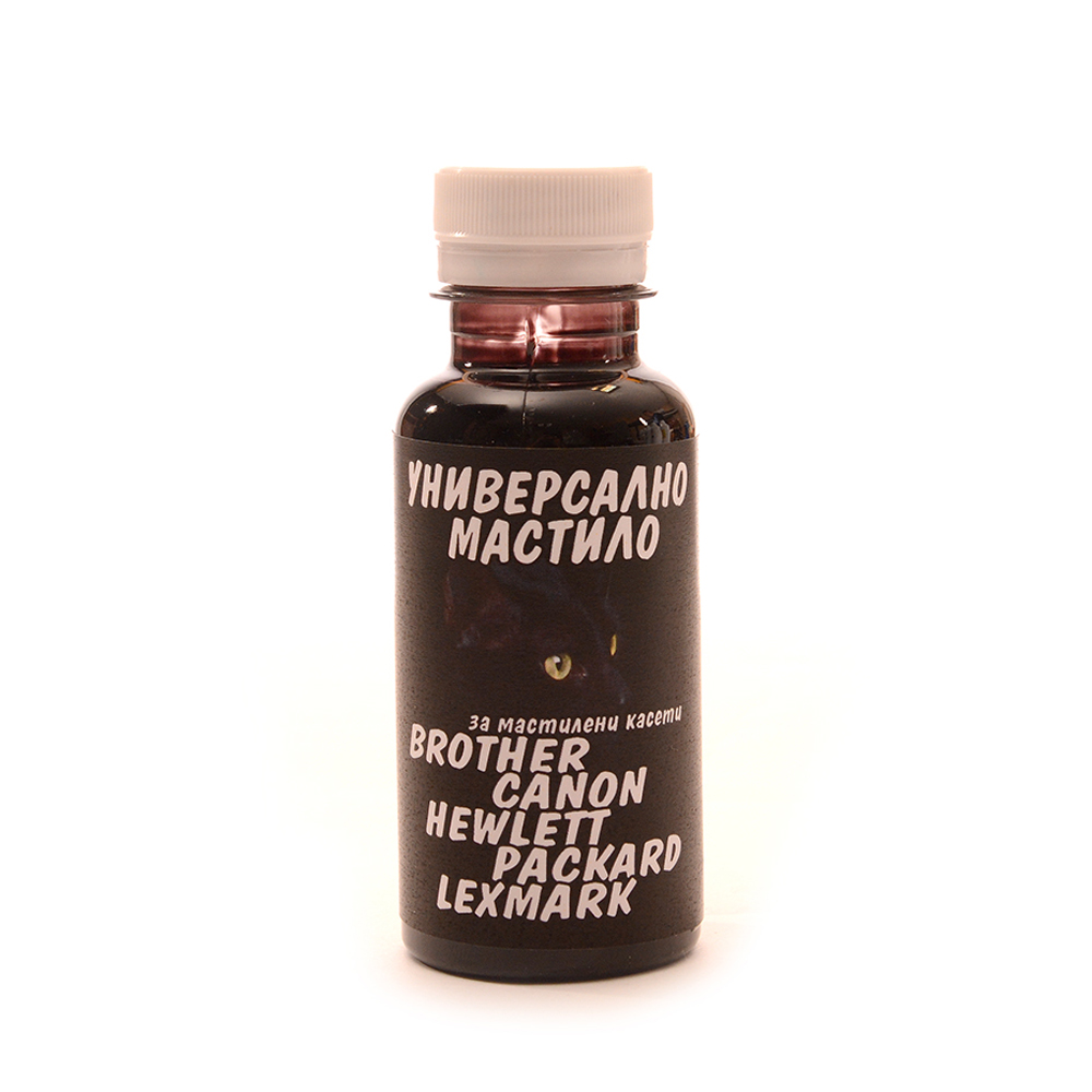 fbi_uni-bk_3030 Универсално мастило за мастилени касети - 125 мл - черно - Image 1