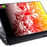 Скин за лаптоп LS0025, червен-жълт