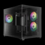 Gamdias кутия Case mATX - AURA GC10M v2 - 3 x 120 mm A-RGB, USB-C, Tempered Glass - Image 2