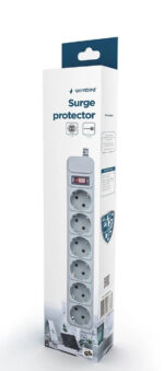 Gembird протектор Surge Protector - SPG6-B-6C - 6 x Schuko, 1.8 m, IP20 - Image 2