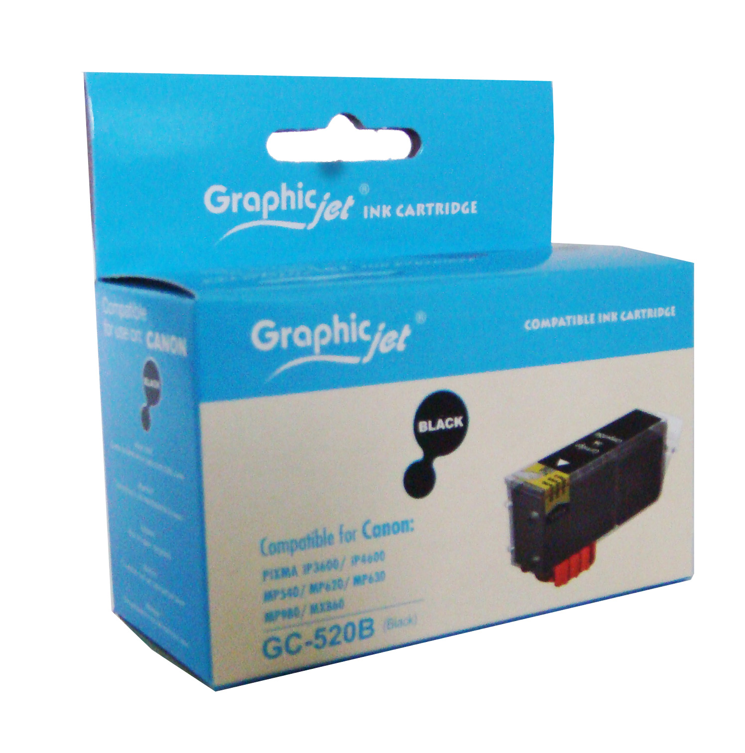 ir_pgi520bk_3561 PGI-520 Съвместима мастилена касета (черна)с чип - Image 1