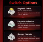 Madlions професионална геймърска механична клавиатура Professional Gaming Mechanical Keyboard MAD 60 HE Flagship V2 - 8K, Magnetic Amber Pro Switches - Black - Image 4