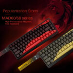 Madlions професионална геймърска механична клавиатура Professional Gaming Mechanical Keyboard MAD 68 HE Flagship V2 - 8K, Magnetic Amber Pro Switches - Black - Image 3