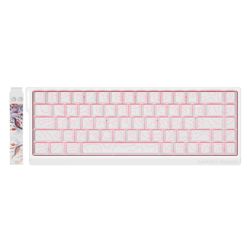 madlions_mad68_he_fs_wh_v2_01_kztieo Madlions професионална геймърска механична клавиатура Professional Gaming Mechanical Keyboard MAD 68 HE Flagship V2 - 8K, Magnetic Amber Pro Switches - White - Image 1