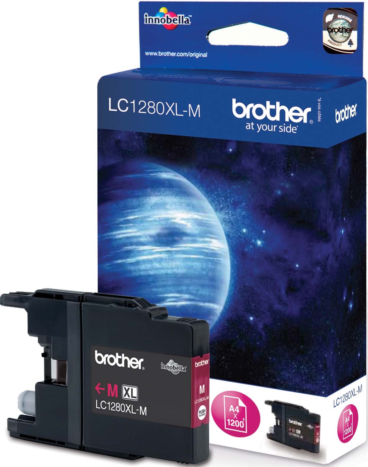 obi_lc1280xlma_7388 Brother LC1280XL-MA Оригинална мастилена касета (магента) - Image 1