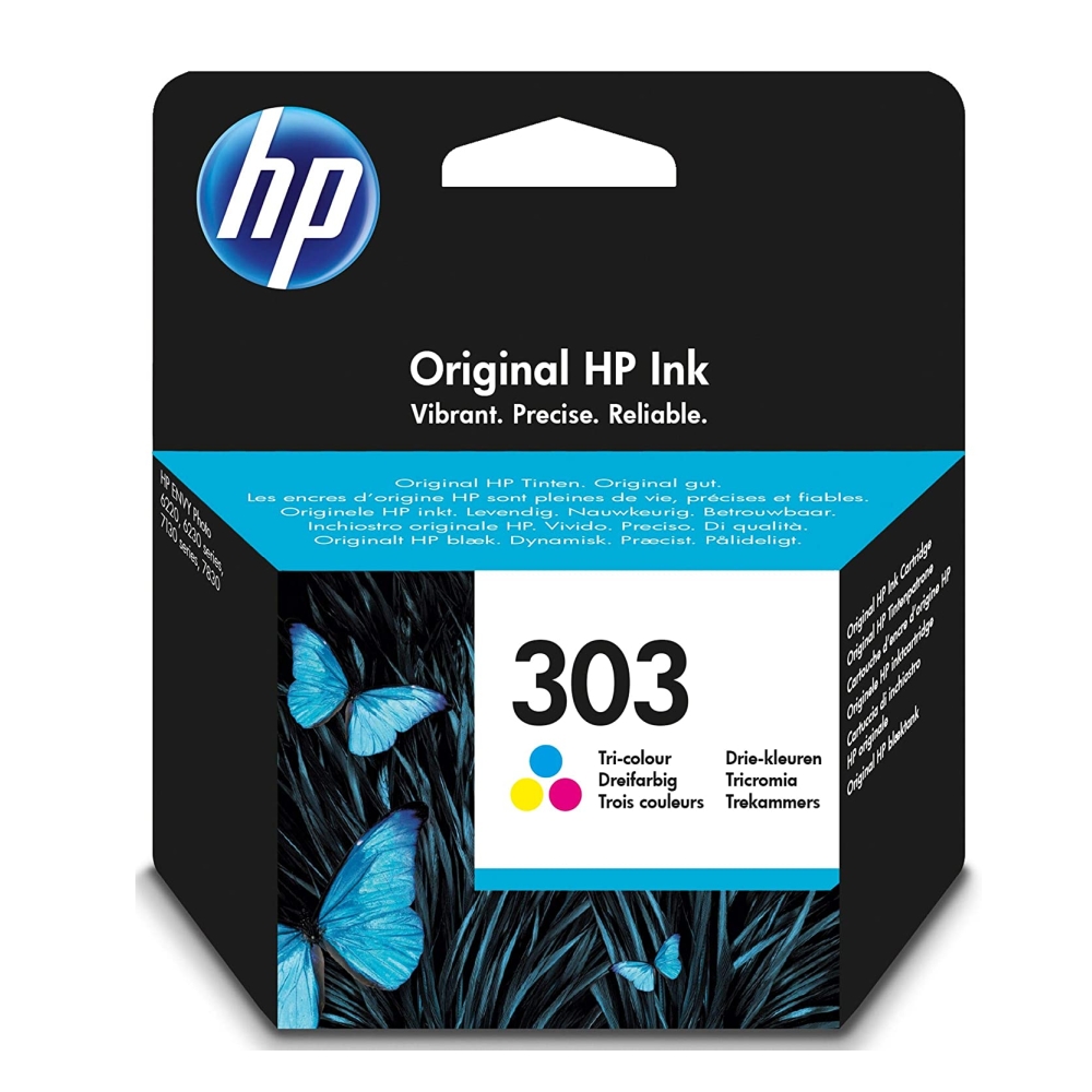 ohi_t6n01ae-303col_14705 HP T6N01AE оригинална мастилена касета (цветна) - Image 1