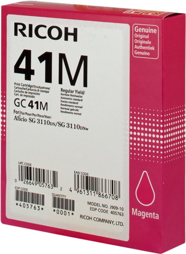 ori_gc41m_15806 Ricoh GC41M оригинална мастилена гел касета (магента) - Image 1