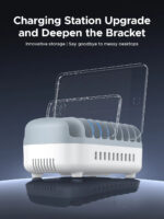 Orico зарядна станция за мобилни устройства Charger Station 220V - 10 x USB 120W white - DUK-10P-EU-WH - Image 3