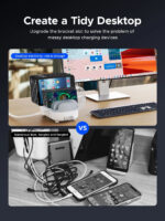 Orico зарядна станция за мобилни устройства Charger Station 220V - 10 x USB 120W white - DUK-10P-EU-WH - Image 4