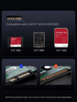 Orico докинг станция Storage - HDD/M.2 Dock - 2 BAY Offline Clone 2.5/3.5/M.2 NVMe USB-C/USB-A - IT28E-C-EU-GY - Image 4