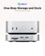Orico докинг станция SSD Docking station M.2 NVMe - USB-C(10Gbps) x 1, USB3.2 x 2, USB2.0 x 2, M.2 x 1, Audio, SD/TF 4.0 - MiniLink M49P-EU-SV - Image 4