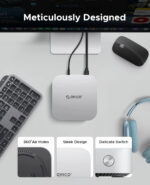 Orico докинг станция SSD Docking station M.2 NVMe - USB-C(10Gbps) x 1, USB3.2 x 2, USB2.0 x 2, M.2 x 1, Audio, SD/TF 4.0 - MiniLink M49P-EU-SV - Image 5