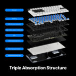 Pulsar професионална геймърска механична клавиатура Professional Gaming Mechanical Keyboard PCMK 3 HE 60 ANSI Black - 8K, Gateron Magnetic Switches [Linear] - Image 5