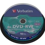 Verbatim DVD-RW 4.7GB шпиндел (10) (43552)