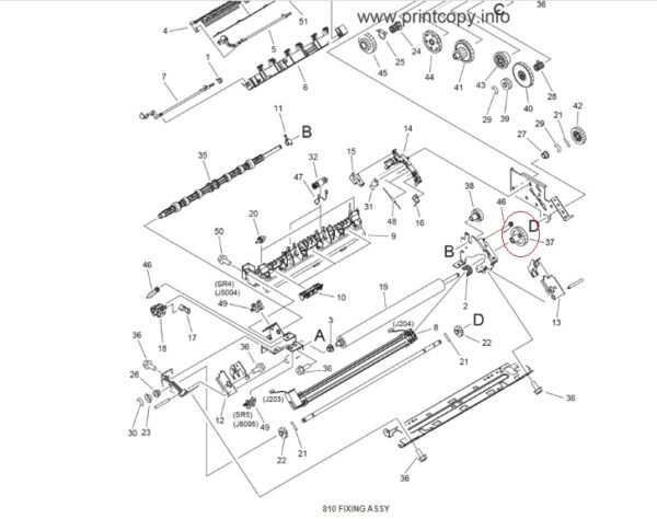 Зъбно колело за HP LJ 2600 30T (RU5-0433-000)-comp - Image 1