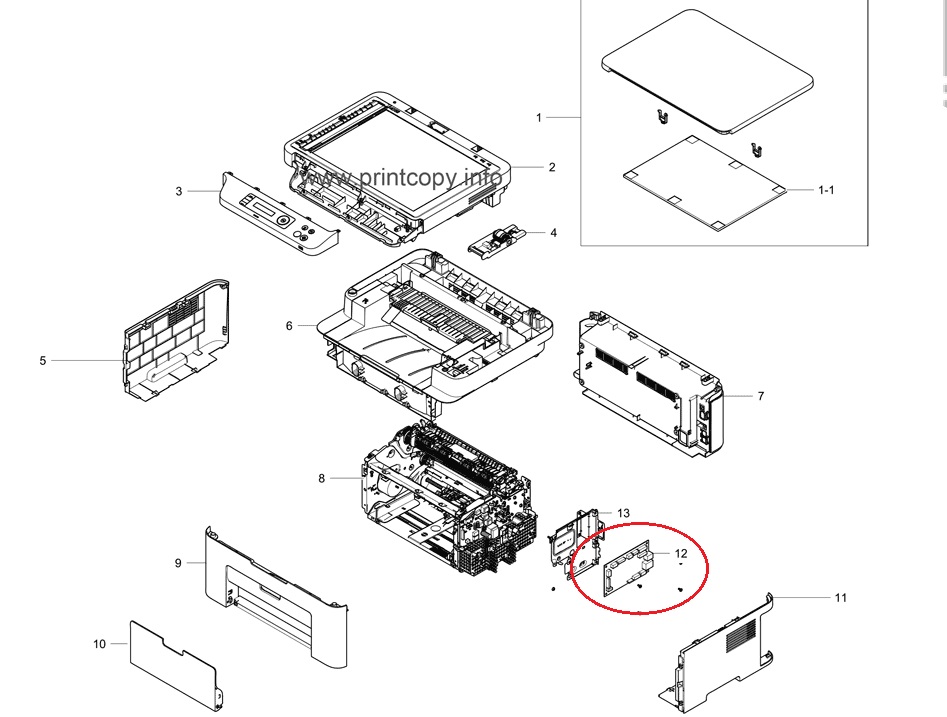 spoem_pba-main-m2070_12290 Форматерна платка за Samsumg SL-M2070 (130X79.25, JC92-02688B) - OEM - Image 1