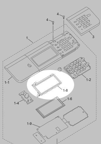 spoem_touchpanel-dcp8250_12547 Touch Panel Assembly на Brother DCP8250DN, MFC8950DW LX9129001) OEM - Image 1