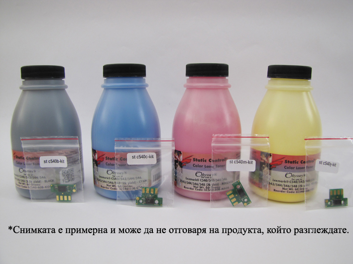 st_c540b-kit_7741 Lexmark C540 комплект тонер и чип (черен) - Image 1