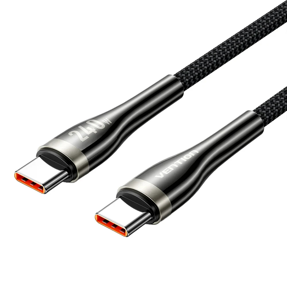 vention_ctybav_01_sq1hiw Vention кабел Cable - USB2.0 Type-C to Type-C - 5A Fast Charging, 240W, PD3.1, 1.2m - CTYBAV - Image 1