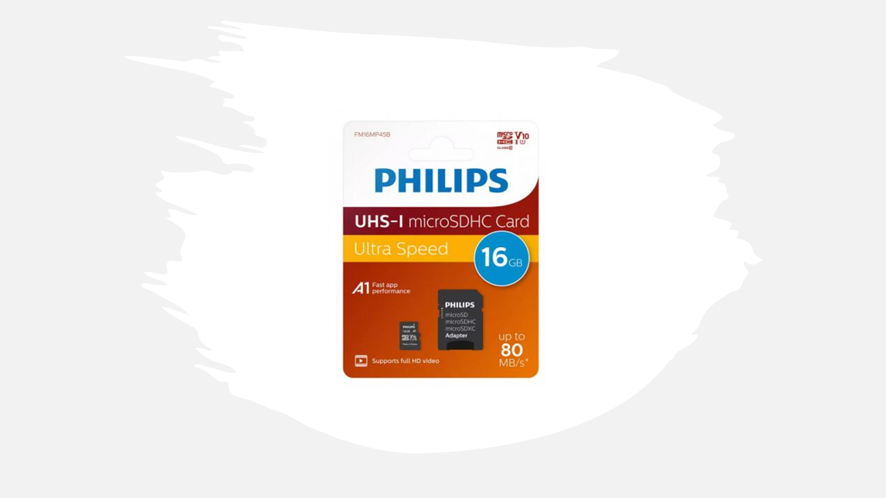 philips16 Карта памет Philips Ultra Speed 16GB micro SD class 10 + адаптер - Image 1