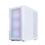 1stPlayer кутия Case ATX - TRILOBITE T7 - Бяла с 4 бр включени вентилатори - Image 3