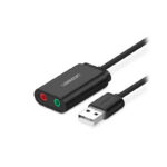 Аудио Адаптер Ugreen - US205, USB2.0/3.5mm, черен - Image 2