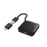 USB хъб Hama 200116 4 порта USB 3.2 Gen 1 с USB-C адаптер