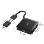 USB хъб Hama 200116 – 4-портов USB 3.2 Gen 1 с USB-C адаптер - Image 2