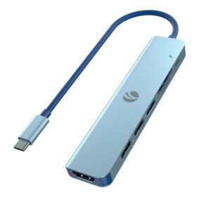 VCOM CUE18 7-в-1 USB-C докинг станция с HDMI, USB, SD, TF и PD 100W